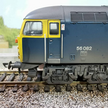 Load image into Gallery viewer, OO Gauge Weathered Hornby Class 56 in BR Blue Livery - Numbered 56082 - (Analogue)