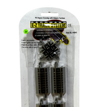 Load image into Gallery viewer, BACHMANN - 44841 - (Opened Packaging) 90 Degree Crossing with Adapter Sections - N Gauge - E-Z TRACK SYSTEM (Copy)