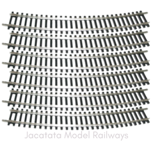 Load image into Gallery viewer, New Pack of 6 - Hornby R608 - 3rd Radius Curve Track - 1:76 Scale - OO Gauge