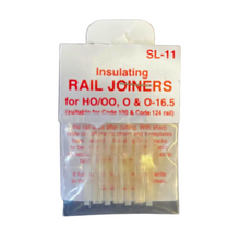 Load image into Gallery viewer, PECO SL-11 Rail Joiners - Nylon Insulating - (Code 100 & Code 124 Rail) - HO/OO, O & 0-16.5