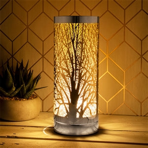 Silver deals tree lamp