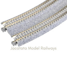 Load image into Gallery viewer, KATO - 20-181 - Concrete Sleeper - Curved - Double Banked Track - 45 Deg.(2) - Track Code R414/381-45PC - N Gauge
