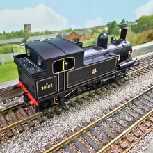 Load image into Gallery viewer, OO Gauge Adams 02 Steam Locomotive in BR Black Livery by Kernow Models
