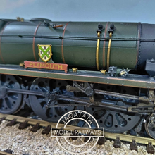 Load image into Gallery viewer, Hornby - R2584 - Rebuilt West Country Class - 4-6-2 - Steam Locomotive - Plymouth - British Rail Livery - No. 34003 - Weathered Edition - OO Gauge - DCC Ready
