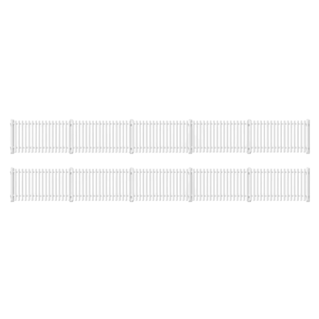 RATIO - 421 - GWR Station Fencing (White) - FENCING KITS - PECO