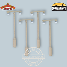 Load image into Gallery viewer, Bachmann - Branch-Line - Scenecraft - 44-542 - 4 x Concrete Platform Lamps - OO Gauge
