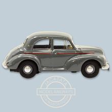 Load image into Gallery viewer, Oxford Diecast - 76MMS006 - Morris Minor Saloon - Clarendon Grey - 1:76 Scale Model
