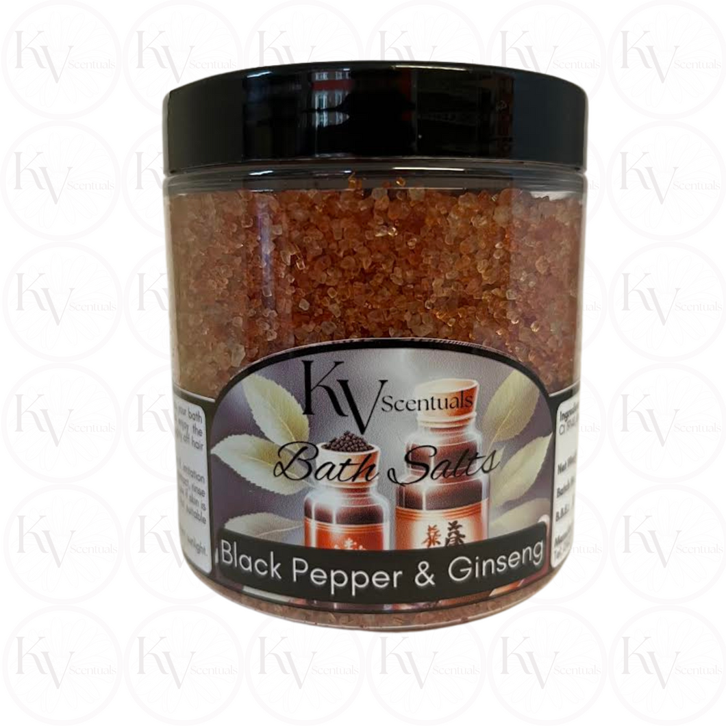 Black Pepper & Ginseng Soaking Bath Salts