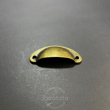 Load image into Gallery viewer, Pressed Metal Cup Handle - Antique Bronze Finish 82mm x 35mm - ADF1007
