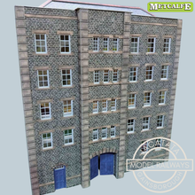 Load image into Gallery viewer, Metcalfe - Constructed - A Pair of Low Relief Grimy Old Mills - Ornate Stone Effect - Card Construction Kit Built - OO/HO Gauge
