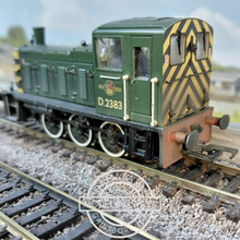 Load image into Gallery viewer, Bachmann - Branchline - 31-364 - Class 03 - Shunter - BR Green Livery With Wasp Stripes - No. D2383 - OO Gauge - Weathered - DCC Fitted

