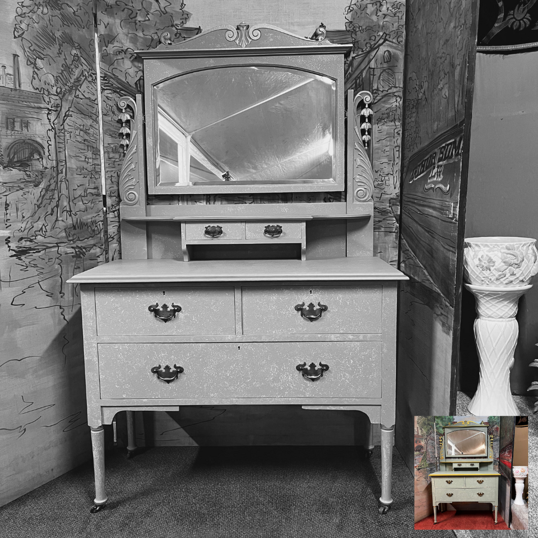 Dressing Table with Adjustable Angle Mirror