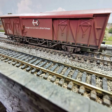 Load image into Gallery viewer, Hornby Weathered Ferry Vans - Hfs British Railways Livery - OO Gauge - Three Available
