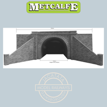 Load image into Gallery viewer, Metcalfe P0242 - Double Track Tunnel Entrances - Stonework Finish - Card Construction Kit - OO/HO Scale
