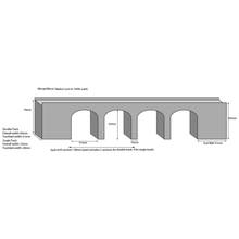 Load image into Gallery viewer, Metcalfe PN140 - Red Brick Viaduct - Brick Style - Card Construction Kit - N Scale
