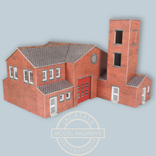 Load image into Gallery viewer, Metcalfe P0289 - Fire Station Building - Card Construction Kit - OO/HO Gauge
