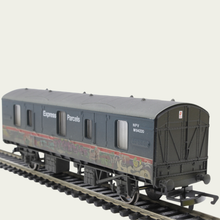 Load image into Gallery viewer, Hornby - R6919 - BR MK1 - 4 Wheel CCT Covered Carriage Truck - With Graffiti - BR Express Parcels Blue Livery - M94220 - OO Gauge
