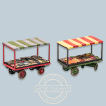 Load image into Gallery viewer, Will's Kits - SS37 - Scenic Series - Market Traders Barrow Stalls (2) - Injection Moulded Plastic - OO/HO Gauge
