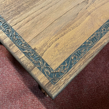 Load image into Gallery viewer, Carved Detail - Coffee Table - Mahogany Top
