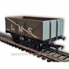 Load image into Gallery viewer, Airfix - GMR (Great Model Railways) - 54379-0 - 7 Plank - Open Wagon - No. 602604 - LMS Grey - OO Gauge
