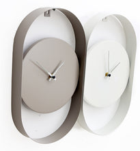 Load image into Gallery viewer, Round Abstract Wall Clocks - Grey or White - 36cm
