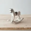 White Wooden Rocking Horse