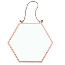 Load image into Gallery viewer, Small Geometric Copper Mirror
